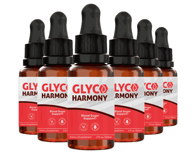 GlycoHarmony six bottle pack, 180-day supply of 2 fl oz dropper bottles